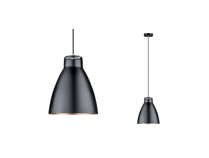 Paulmann Hängeleuchte Roald, dimmbar, schwarz, für Wohn- / Esszimmer, Metall, Modern