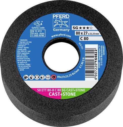 PFERD TOOLS 63588122 Schleiftopf 50 ETT 80-8 C 80 SG CAST+STONE 80mm 5St.