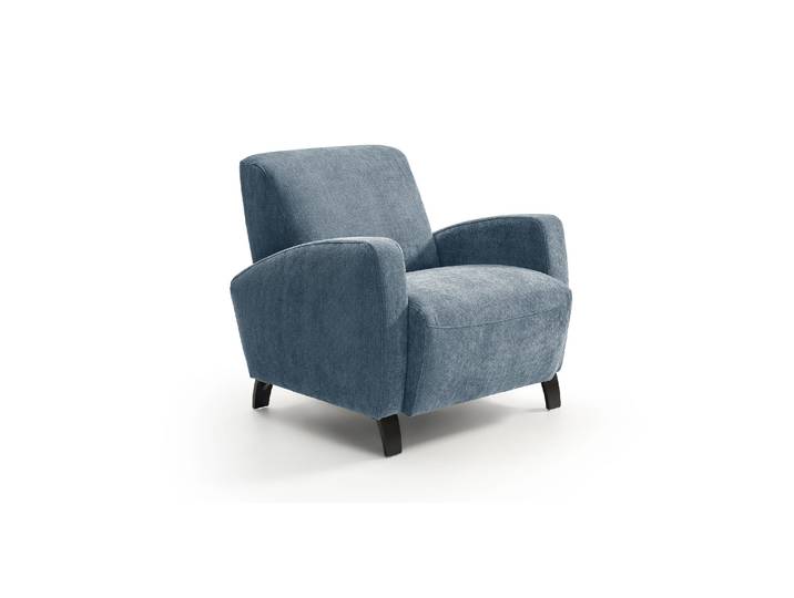 JUAN - Fauteuil cabriolet - Velours, Gris bleuté