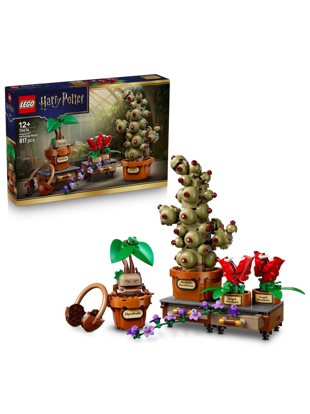 LEGO Harry Potter 76474 Schloss Hogwarts: Kräuterkunde-Pflanzen