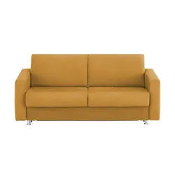 Schlafsofa aus Mikrofaser München ¦ gelb