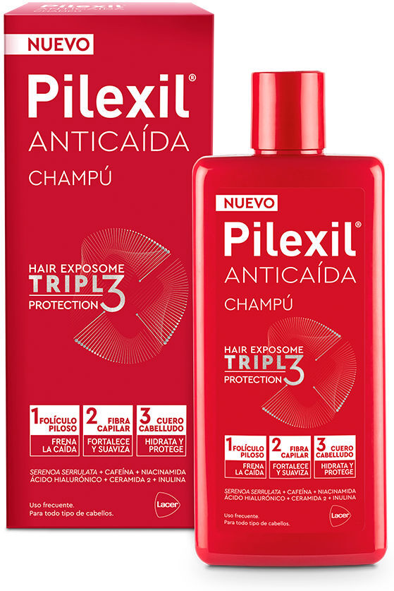 Shampoo antiqueda de cabelo Pilexil tripla proteção 275 ml