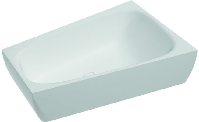 Hoesch iSENSI Baignoire trapèze 170x100 cm, droite, trop-plein + vidange, blanc, blanc (3988.010)
