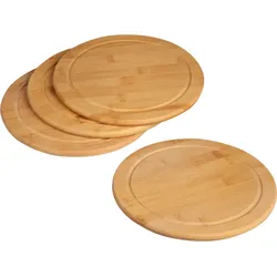 Kesper Fleischteller mit Saftrille, 4er Set
