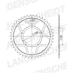 Supersprox Stahl-Kettenrad 520 46Z (Schwarz)
