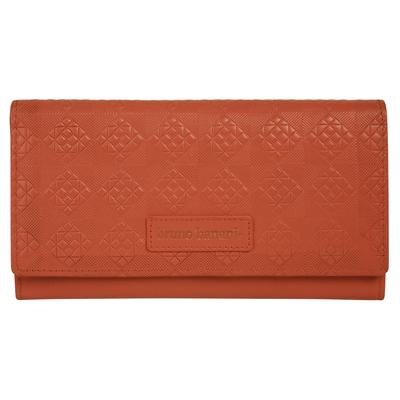 Geldbörse BRUNO BANANI "BRUNO BANANI Damen echt Leder", Damen, orange (papaya), Leder, Kleinlederwaren, echt Leder