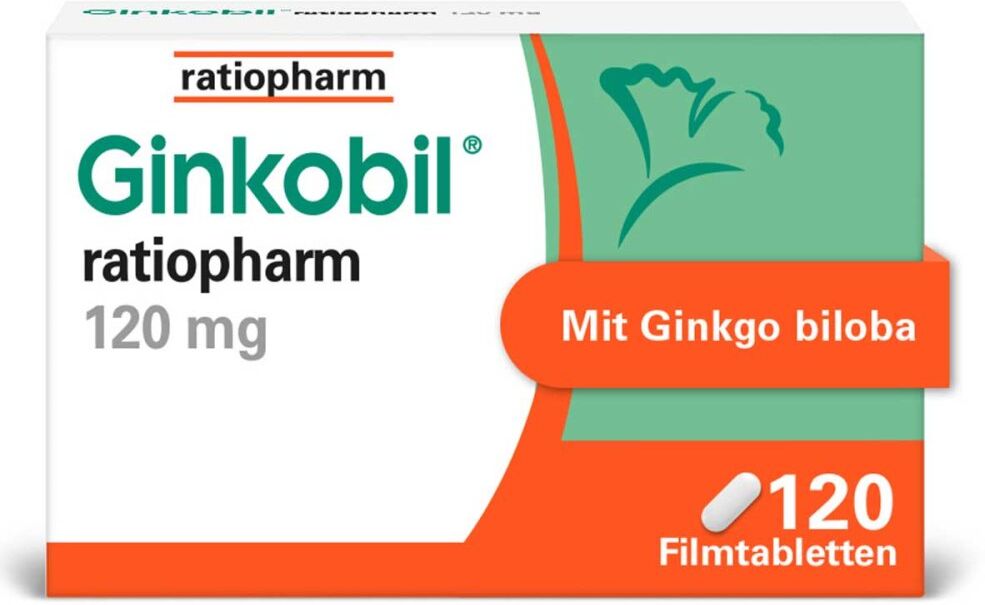 Ginkobil ratiopharm 120mg mit Ginkgo biloba 120stk