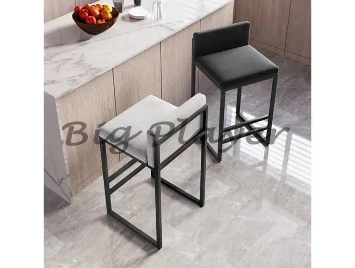 Tabourets de Bar minimalistes modernes, chaises modernes de cuisine, réception, tabouret de Bar nordique doux en velours, meubles d'intérieur pour salon