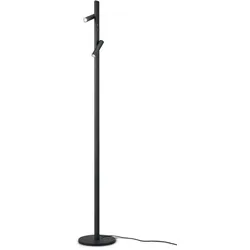 Helestra LED-Stehlampe Coni Alu, Eisen, Stahl & Metall Schwarz