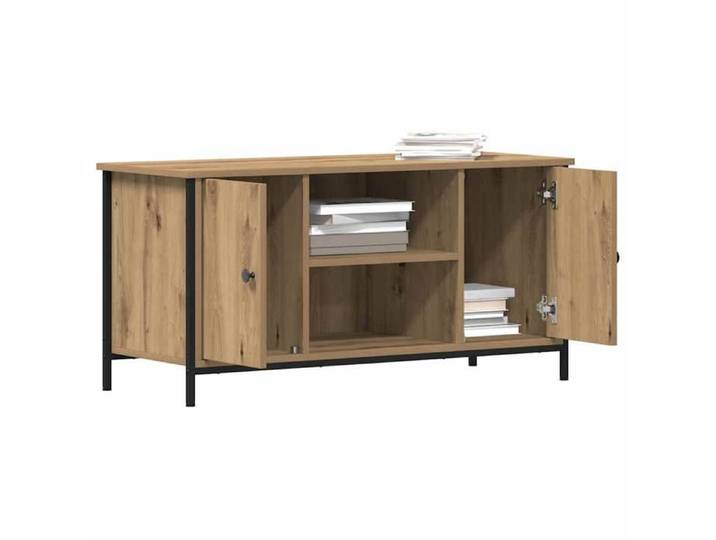 Meuble TV{1 pièce} Cadre fiable élégant et pratique chêne artisanal 100x40x50 cm Bois d'ingénierie ndc49m