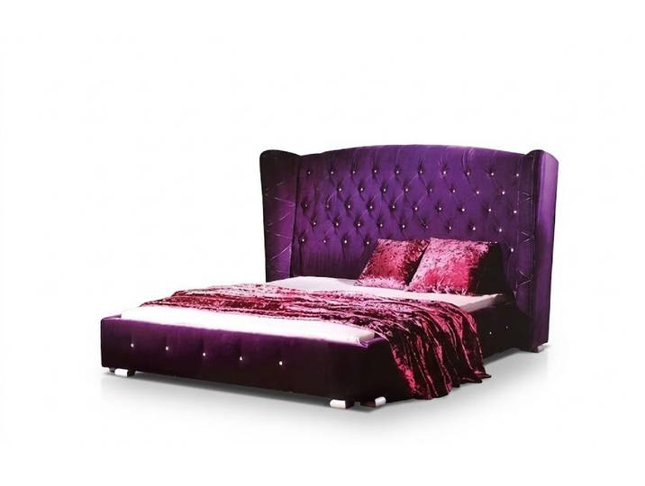 Xlmoebel Bett Chesterfield Bett mit edler Baumwoll-Optik und Knopfheftung Sofort (Bett, Bett), Hergestellt in Europa