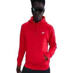NIKE Club Fleece-Hoodie Herren 657 - university red/university red/white L