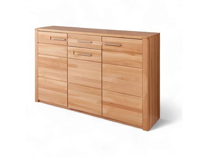 Nature ONE Schuhschrank Kernbuche Teilmassiv Schuhregal 160 x 100 x 40 cm