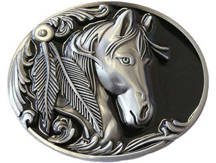 STARS & STRIPES Gesp Gesp Biker Cowboy Cowgirl Western Westernstyle »GS-406 Paard, strepen