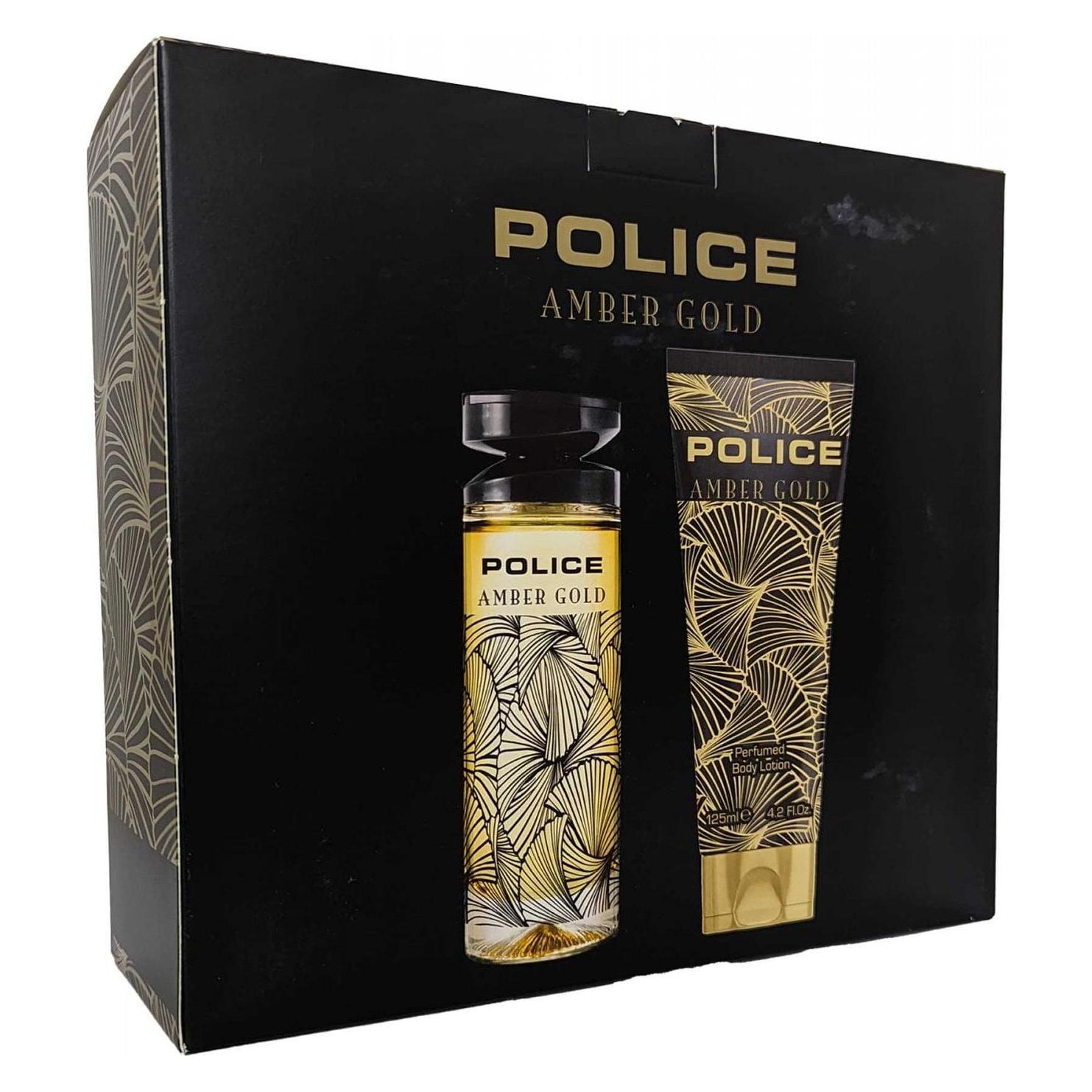 Police Amber Gold for Women Gift Set 100ml EDT + 125ml Body Lotion (Parfum Set) (62018590)