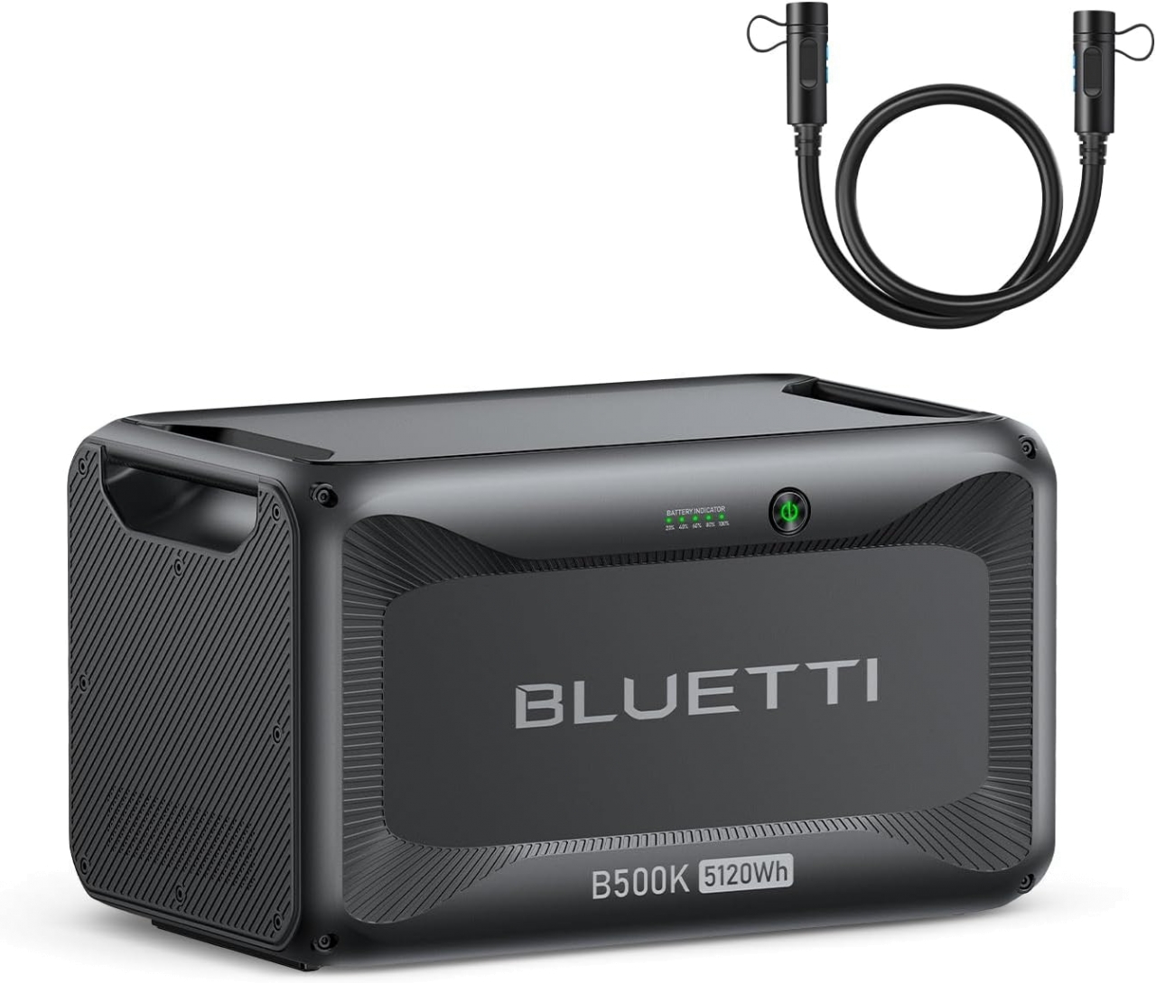 Bluetti B500K1 Erweiterungsbatterie mit PO90A Standardkabel 800 mm 5.120 Wh