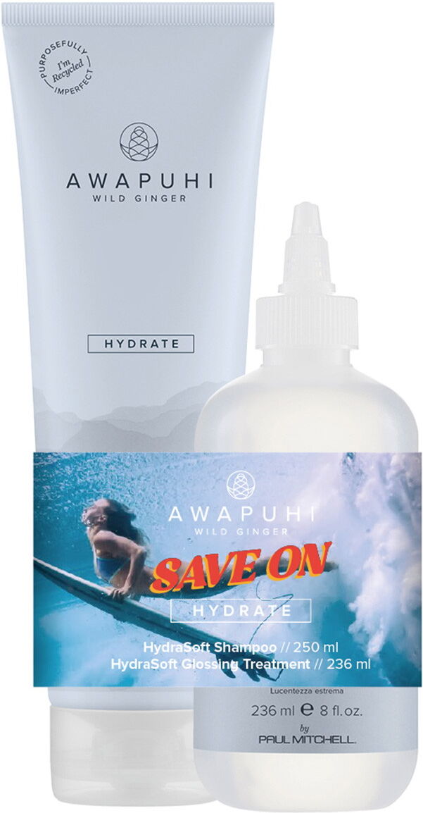 486ml Paul Mitchell Aloha Duo Awapuhi Wild Ginger Hydrate (Shampoo 250ml + Treatment 236ml)