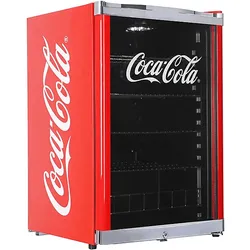 CUBES HC 166 E COCA COLA Getränkekühlschrank (115 l, E, 845 mm hoch, Rot)