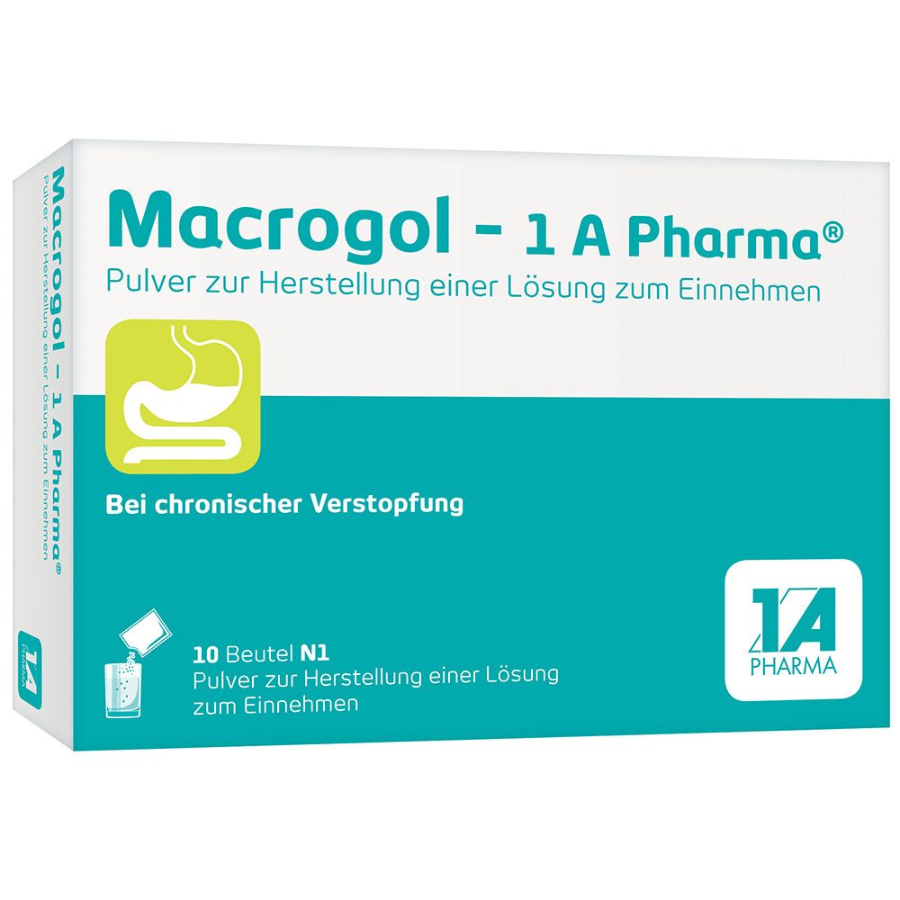 Macrogol-1A Pharma Plv.z.Her.e.Lsg.z.Einnehmen 10 St Pulver zur Herstellung einer Lösung zum Einnehmen