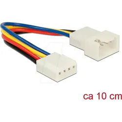DELOCK 85360 - Delock Kabel Power 4 Pin Stecker > 4 Pin Buchse PWM, 10 cm