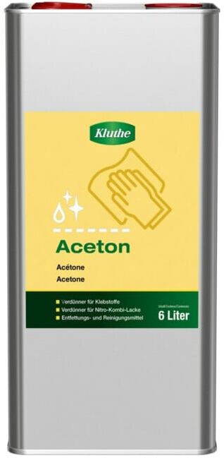 Aceton Bidon 6 l Acétone nettoyant et dégraissant ; Kluthe (066120330000-0206)