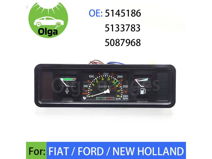 Nouveau pour Fiat, New Holland, Instrument de tracteur Ford 5145186 , 5133783 , 5087968 Ensemble de groupe d'instruments Jauge Olga