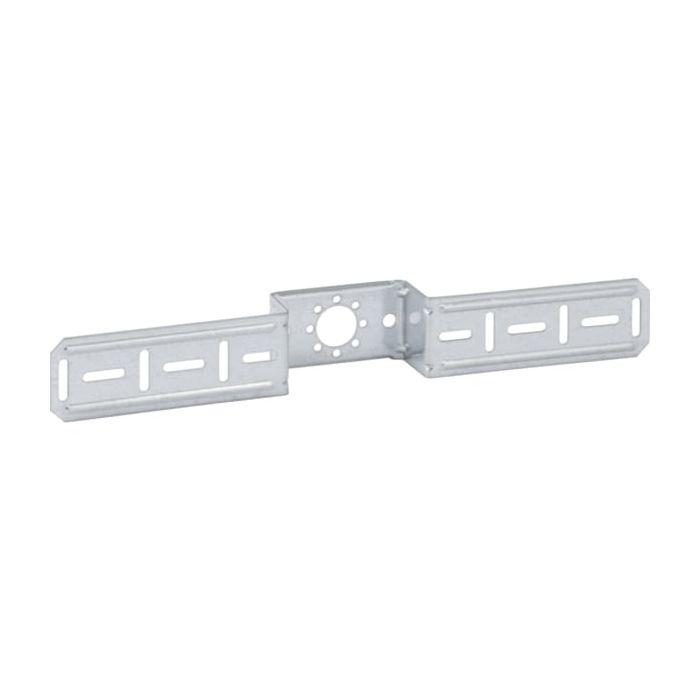 Geberit Montageplatte 601733001 abgesetzt, einfach, verzinkt, für einen Armaturenanschluss
