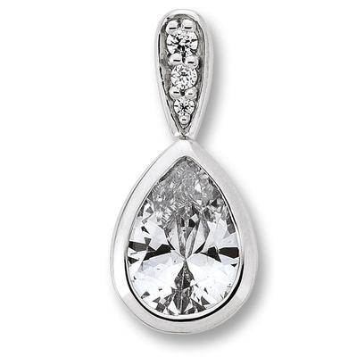Kettenanhänger ONE ELEMENT "Zirkonia Anhänger aus 925 Silber", silber, Schmuckanhänger, Damen, mit Zirkonia, Silber 925 (Sterlingsilber), Kettenanhänger, Dezente Symbolik – stilvoller Begleiter für jeden Anlass