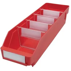 Stemo, Lagerbehälter, Regalkasten L400xB120xH95mm rot PP