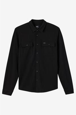 O'Neill s Sutton Solid Long Sleeve Shirt in Black, Size Small, Polyester/Spandex/Viscose
