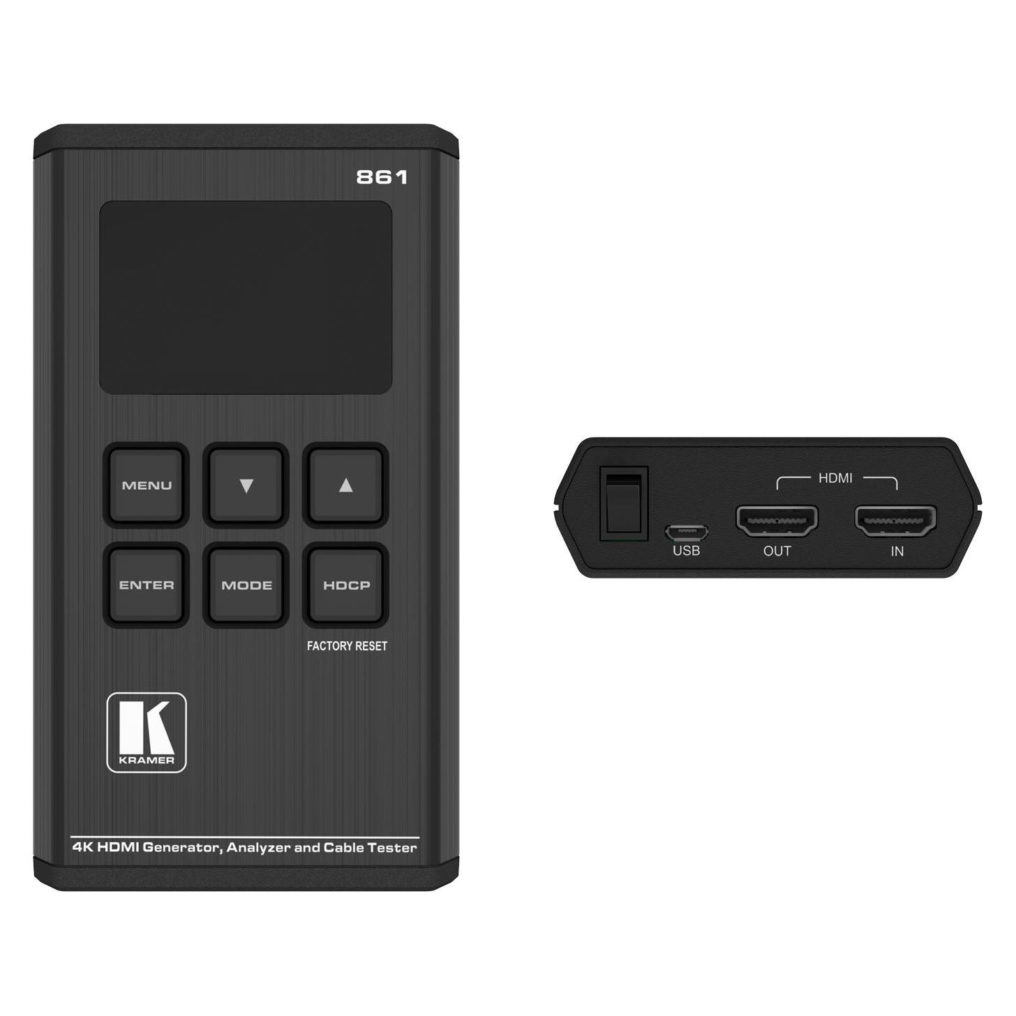 Kramer 18G 4K HDR Taschensignalgenerator Analysator und Kabeltester (8.0 Kanal) (60-00013090)