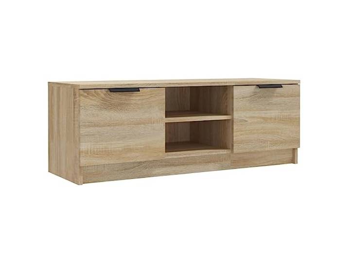 vidaXL TV Schrank Lowboard TV Möbel Tisch Board Sideboard Fernsehschrank Fernsehtisch HiFi-Schrank Sonoma-Eiche 102x35x36,5cm Holzwerkstoff