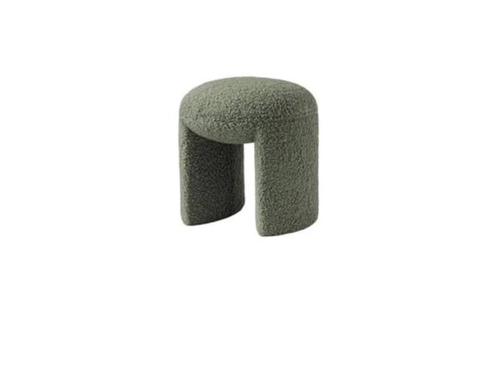 Zymjzbetic Kleiner runder Hocker for das Wohnzimmer Make-up-Bereiche Vielseitiger niedriger Sitz for Umkleiden(Green)