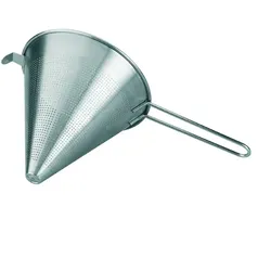 LACOR Chinesischer Siebstab, Edelstahl, Silber, Holzmörser, für chinesisches Küchensieb, natürliches Buchenholz, 23,5 cm
