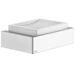 Gessi Rettangolo Accessoires Seifenhalter zur Wandmontage, Schale weiß, 20801030, Farbe: Kupfer PVD