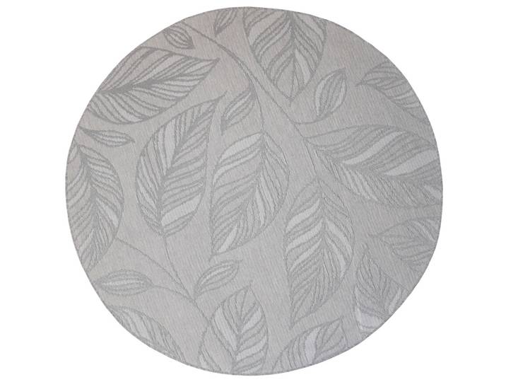 Outdoor-Teppich Newport Grau Blumenmuster Polypropylen 200 x 200 cm