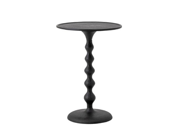 Beistelltisch Varo – aus schwarzem Aluminium - Schwarz - Luxusbetten24