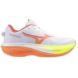 Mizuno Wave Rider 30 Laufschuhe Damen - weiß/orange/gelb - 38.5