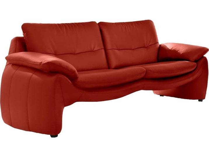 2-Sitzer PLACES OF STYLE Luna , rot, B:185cm H:80cm T:88cm, Sofas, 2-Sitzer, in einzigartiger Optik