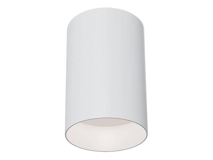 Plafonnier Slim Ø 9cm Blanc/Blanc Aluminium GU10