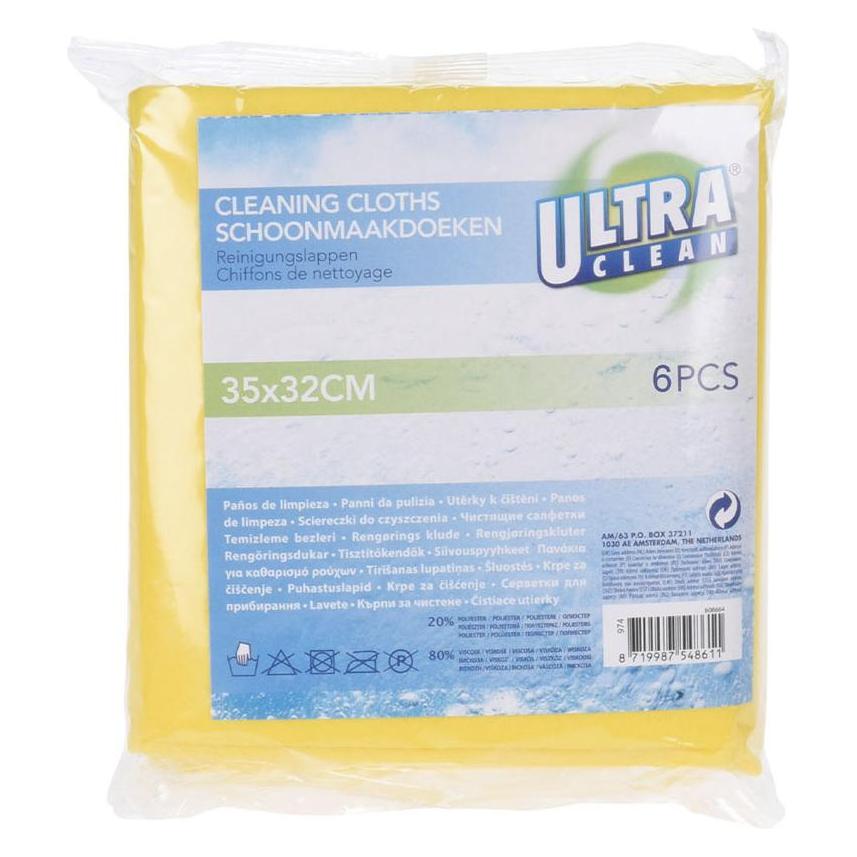 Ultra Clean Reinigungslappen 6st 35x32cm (6 Stk.) (110600)