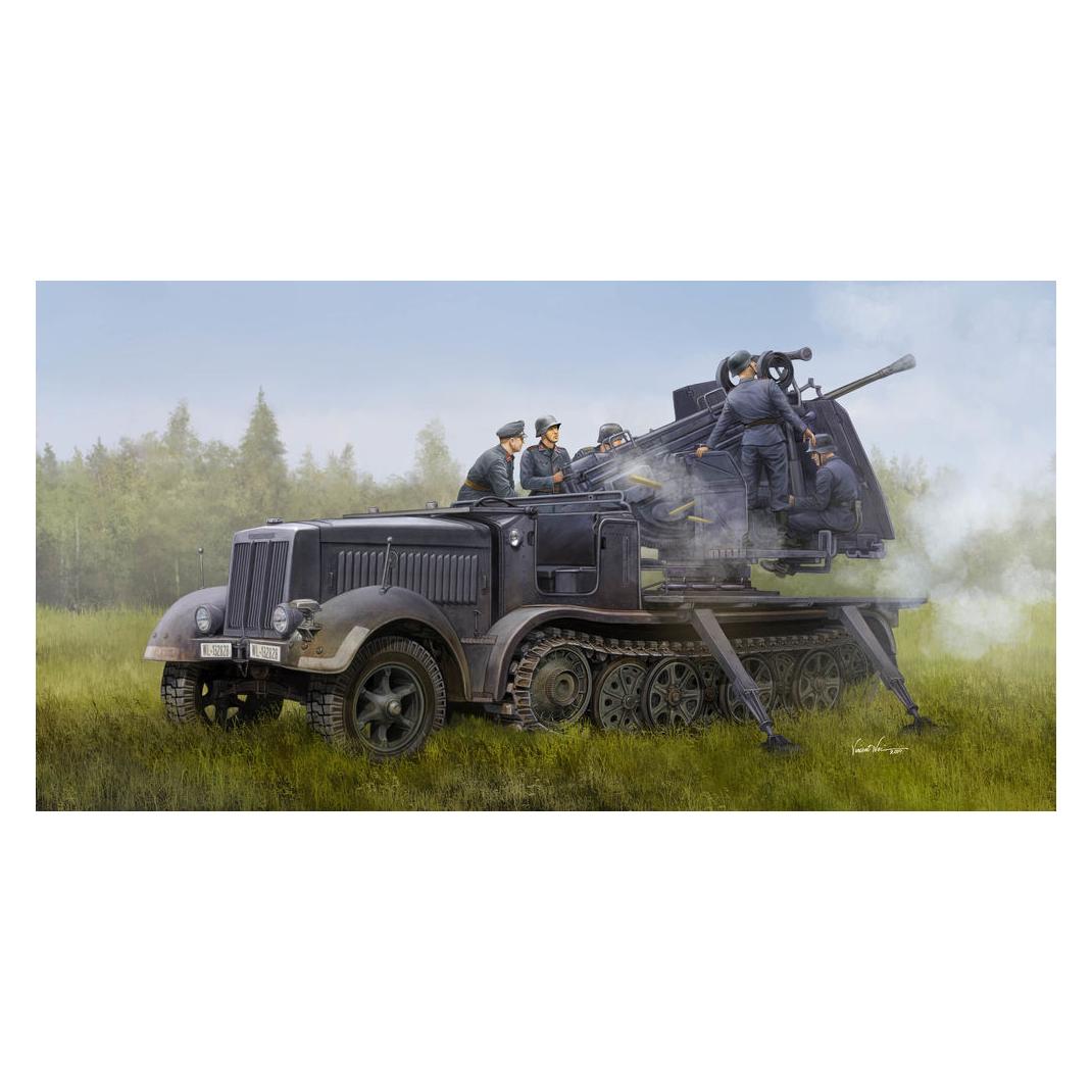 Trumpeter German 5cm FLAK 41auf Selbstfahrlafette(Sd.Kfz.7/2) (09513)