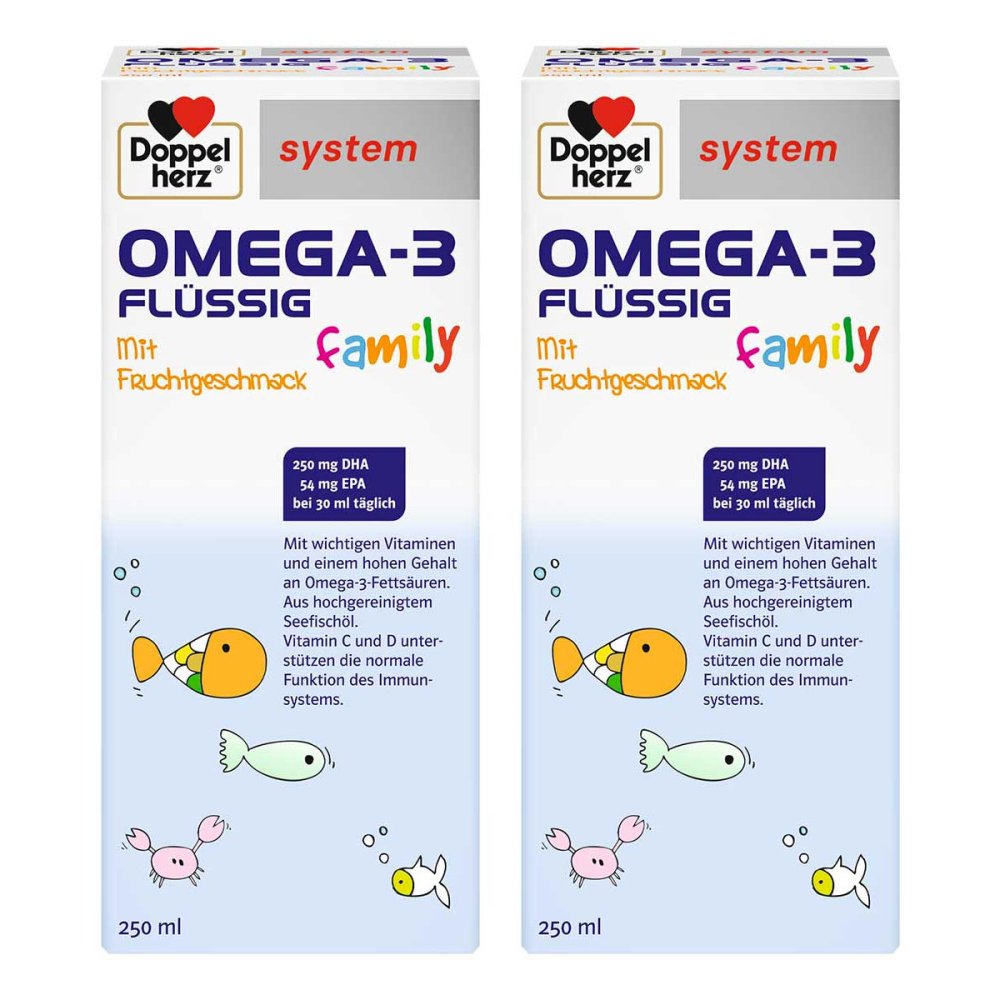 Queisser Pharma GmbH & Co. KG Doppelherz Omega-3 Flüssig Family System 08104502