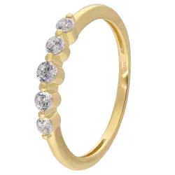 GLIZZ GL8752 Damenring Gold 333/8K mit Zirkonia, 50/15,9