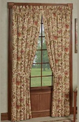 A. L. Ellis Inc Regency Curtain Pair, 96 x 63, Straw