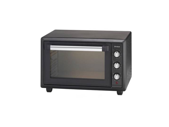 Trisa Electronics Minibackofen, Schwarz, Metall, 39x30x50 cm, Fsc, Reach, Überhitzungsschutz, Timer, Elektrogeräte