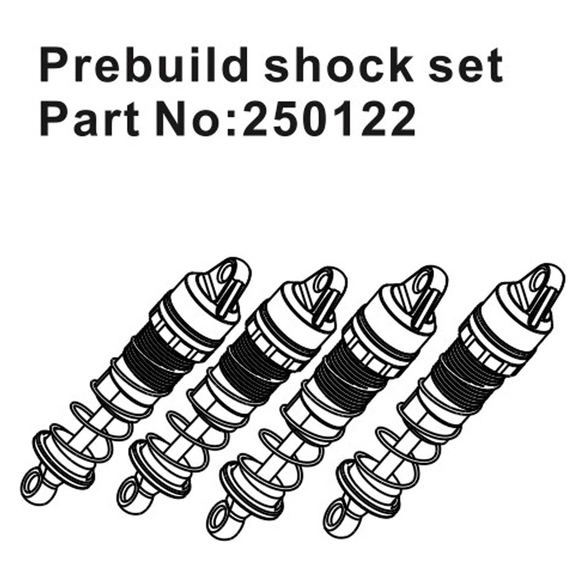 Hobby Plus RC Prebuild Shock Set (HBP250122)