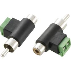 TRU COMPONENTS Cinch-Adapter Cinch-Stecker - Cinch-Buchse, Schrauben 1 St. 1572281
