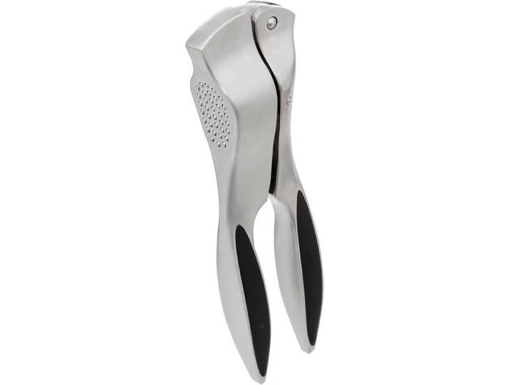 5five Knoflookpers - RVS met rubberen handgrepen, 17,5 cm