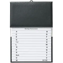 Brunnen, Ordner Zubehör, Telefonregister Schuppen 16x22cm schwarz